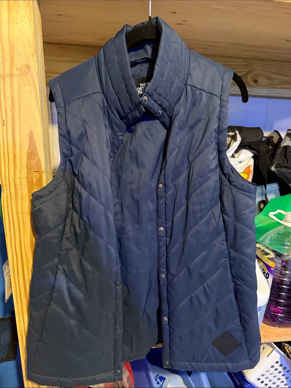 The North Face Navy Quilted Insulated Vest - Picture 1 of 5